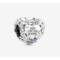 [พร้อมส่ง สินค้าแท้ ?] Pandora Mum Daisy Heart Charm