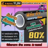 ฟิล์มอาคาร ฟิล์มทึบแสง ฟิล์มกรองแสง ฟิล์มติดกระจก บ้าน ฟิล์มกันแสงUV ฟิล์มติดรถยนต์ ฟิล์มประตูX-KOOL FLIM 60% 80%ตัดเเบ่งเป็นเมตร