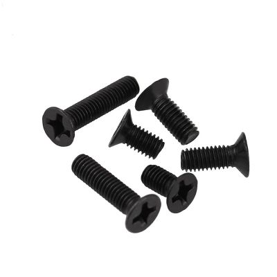 {Haotao Hardware} 1000 2000ชิ้น/ล็อต Flat Head Screws สกรู M1 M1.2 M1.4 M1.6 M1.7x3สกรูนิกเกิลนิกเกิลชุบ KM สกรู DIN965