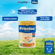 Sữa Bột Frisolac Gold 3 lon thiếc 850G cho trẻ từ 12-24 tháng tuổi