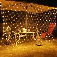 [Ricky Lighting] 1.5X1.5M 2x2เมตร3x2เมตร6x4เมตร LED สุทธิตาข่ายนางฟ้า S Tring แสงพวงมาลัยหน้าต่างม่านคริสต์มาสนางฟ้าแสงงานแต่งงานพวงมาลัยแสง