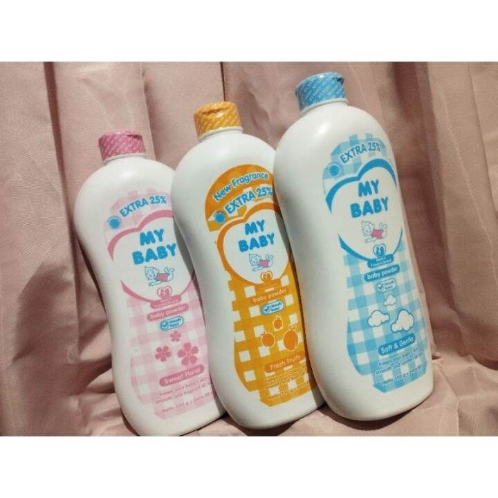 Moistening and removing heat rash MY BABY POWDER 350g Extra 88g Lazada PH