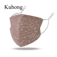 Kuhong Reusableเลื่อมสุภาพสตรีหน้าที่ครอบปาก