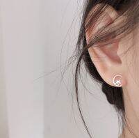 littlegirl gifts-On the moon star earrings ต่างหูแป้นเงินแท้ ?????????