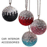 จี้รถโลหะโซ่Rhinestone Ball FullเจาะOriginalityแฟชั่นCool Charmกระจกมองหลังของประดับแขวน