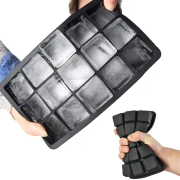 Big Ice Tray Mold Giant Jumbo Large Food Grade Silicone Ice Cube 4/6/8/15  Grid