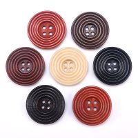 10PCs 20-28mm Sewing Scrapbooking For Clothes Handmade 2 Holes Button Natural Color Camellia Wood Grain Wooden Buttons Haberdashery