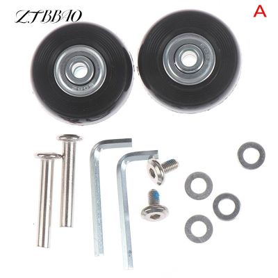 【CW】 1set Luggage with Screw 40mm  Suitcase Wheels Axles Deluxe Repair Rubber