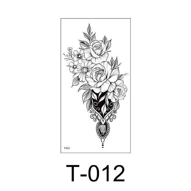 hot-dt-temporary-sticker-fake-hands-arm-leg-flowers-tatouage-temporaire