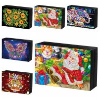 5D DIY Special Shaped Diamond Painting Jewelry Box Storage box Animal Diamond Mosaic Embroidery kits Christmas Home Decoration