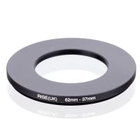 เพรียวบางขึ้น (UK) 62Mm-37Mm 62-37Mm 62-37Mm Step Down Ring อแดปเตอร์ปรับขนาดฟิลเตอร์สีดำ