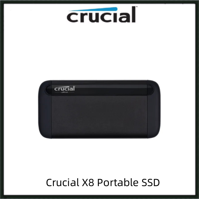 Crucial X8 500GB Portable SSD – Up to 1050MB/s – USB 3.2 – External Solid  State Drive, USB-C, USB-A – CT500X8SSD9