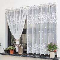 【YD】 1 Rod Half Curtain room Short Cabinet Door Small Window Drapes ZH0243