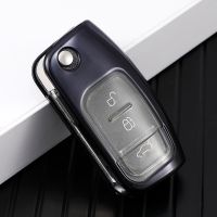 fgjfykjd TPU Car Key Case For Ford Focus 2 MK2 Fiesta Kuga Ecosport Escape Falcon B-Max C-Max Galaxy Auto Accessories Shell Cover Fob