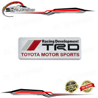 โลโก้ ติดท้าย เพลส "TRD Motor Racing"โตโยต้า โคโรลล่า อัลติส  สี แดง , ดำ Corollar Altis, Camry, Hilux Vigo, Vios, Fortuner Toyota 2 , 4 ประตู ปี2000-2018 ขนาด 8cm*3cm*0.3cm มีเก็บเ