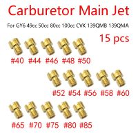 15PCS Main Jet 40# - 85# injectors Nozzle For GY6 4mm 49cc/50cc/80cc/100cc CVK Carburetor Carb Scooter 139QMB/139QMA Fuel Injectors