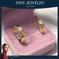 DMY Jewelry ทองคำแท้ 1 สลึง/แหวน คู่ กับ แฟน/แหวนคู่เพชร/แหวนเพชรของแท้/แหวนทองไม่ลอก24k/ทองคำแท้ 1 สลึง/แหวนแฟชั่น/แหวนทองแท้100/แหวน คู่