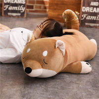 Cartoon Lying Plush Stuffed Dog Big Toys Shiba Inu Dog Doll Lovely Animal Children Birthday Gift Corgi Plush Pillow