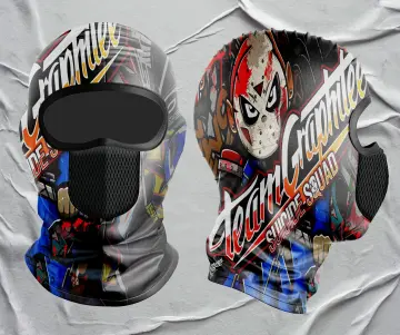 Sublimated Ski Mask - Tiger Face, Front and back print