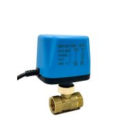 1/2" Normally Closed/Open 2-Way Brass Electric Ball Valve 220V 12V 24V 2-Wire Motorized Ball Valve Replace Solenoid Valve Valves