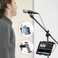 【jw】卐  tablet and phone for Microphone stand plastic mount Ipad Iphone 4.5-10.5 ereader car backseat