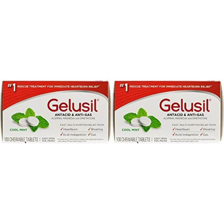 [PREORDER] Gelusil Antacid & Anti Gas Tablets for Heartburn Relief, Acid Reflux, Bloating and