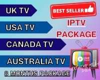 IPTV Package 8 เดือน, รับชมทีวีออนไลน์ USA, UK, Australia, Canada, ภาพยนตร์, ซีรี่ย์, ข่าว, กีฬา, และอื่นๆอีกมากมาย ภาพนิ่ง สัญญาณดี ภาพคมชัด Full HD, 4K