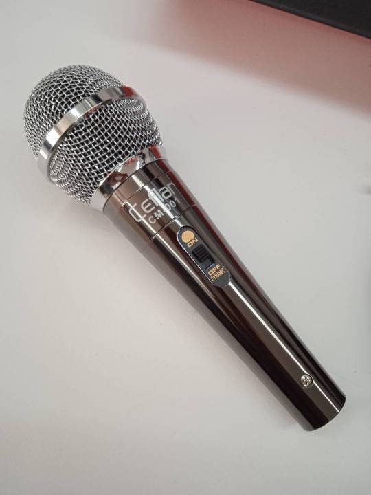 ไมค์โครโฟนอย่างดี-microphonecm-001cefla-ไมค์สายยาว-5-เมตร-ใช้ได้กับเครื่องเสียงหรือลำโพงทุกรุ่น-ดูดเสียงดีมาก-เสียงดีแข็งแรงทนทาน
