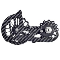 SWTXO Bicycle Carbon Fiber Ceramic Rear Derailleur 17T Pulley Guide Wheel for Shimano