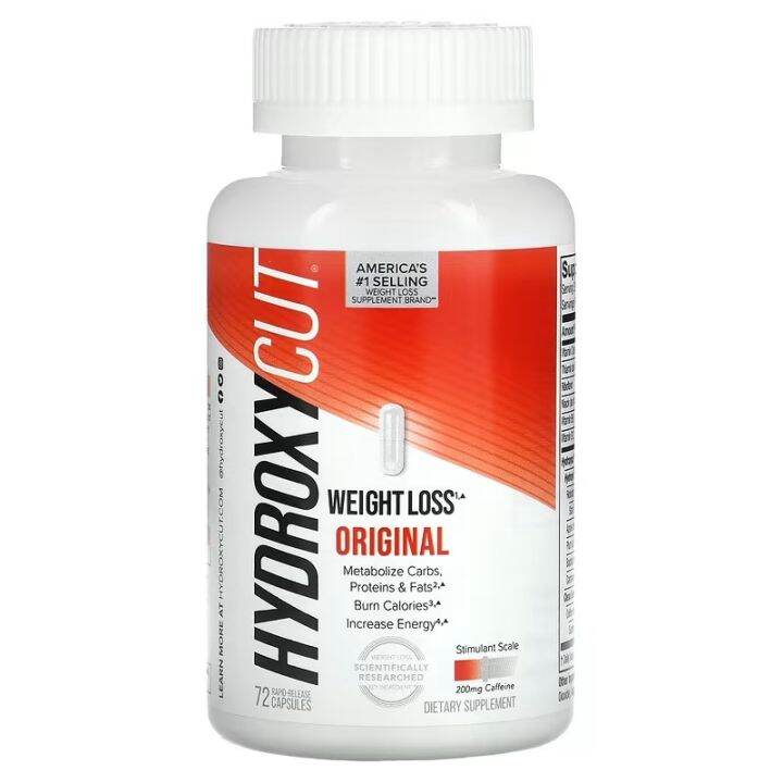 Hydroxycut, Weight Loss Original, 72 RapidRelease Capsules Lazada PH
