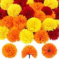 【hot】❈  Artificial Flowers with Stem for Wreath Garland Wedding Birthday Diwali Thanksgiving