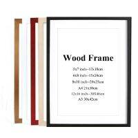 A4 A3 Wooden Frame Black White Color Photo Frames for Wall Art Picture Frames Photo Frames for Picture Walnut Wood Frames