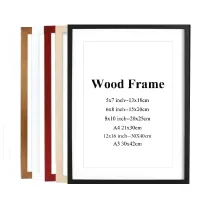 A4 A3 Wooden Frame Black White Color Photo Frames for Wall Art Picture Frames Photo Frames for Picture Walnut Wood Frames