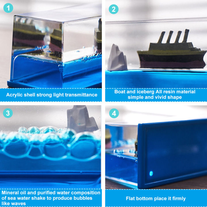 คลังสินค้าพร้อม-zir-mall-original-creative-cruise-ship-fluid-drift-เครื่องประดับตกแต่งบ้านลอย-titanic-fluid-ship-sea-office-ตาราง-decompression-เครื่องประดับ