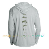 ตกปลา Hoodie ฤดูร้อนเสื้อผ้าตกปลาแขนยาว Breathable ตกปลา Performance เสื้อ Uv Protection Mens Fishing Wear