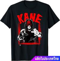 มวยปล้ำอาชีพ มวย มวยปล้ำลีก อเมริกา WWE KANE Horror Font T-Shirt คอกลม แฟชั่น ผ้าฝ้ายแท้ เสื้อยืด ผ้าฝ้ายแท้