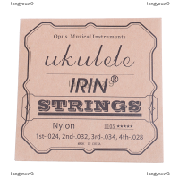 langyouzi9 4ชิ้น/เซ็ตสายอูคูเลเล่สีขาวไนลอน U105 A E C G Tuning Ukulele String