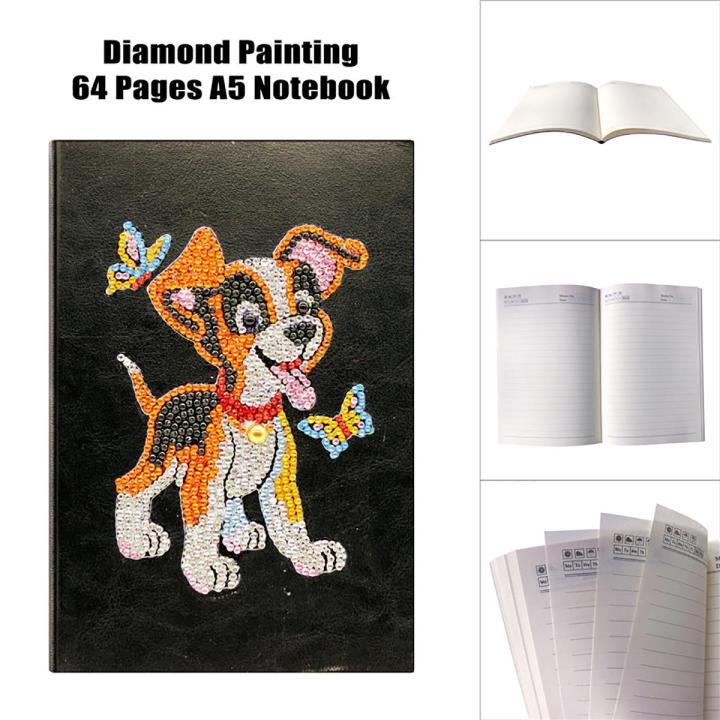 DIY Flower Special Shaped Diamond Painting 60 Pages A5 Notebook Stationery