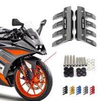 ที่มีโลโก้สำหรับ KTM RC200 RC 200รถจักรยานยนต์อุปกรณ์ CNC บังโคลนด้านป้องกันบล็อกบังโคลนหน้าป้องกันการล่มสลายเลื่อน