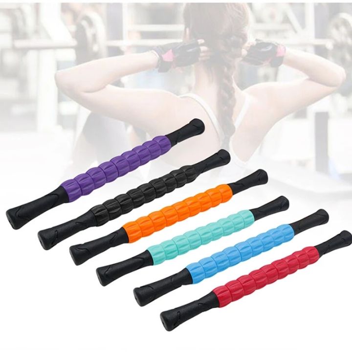 newly-body-massage-sticks-muscle-roller-tool-trigger-portable-for-fitness-yoga-leg-arm-six-round