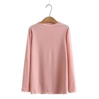 【มีไซส์ใหญ่】Plus Size Womens High Collar Knitted Shirts Oversized Solid Color Stretchable Slim Pullovers