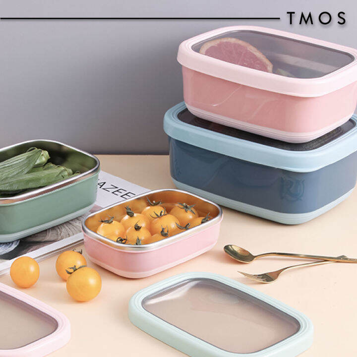 TMOS 304 Stainless Steel Lunch Box Food Storage Container Bekas Makanan ...