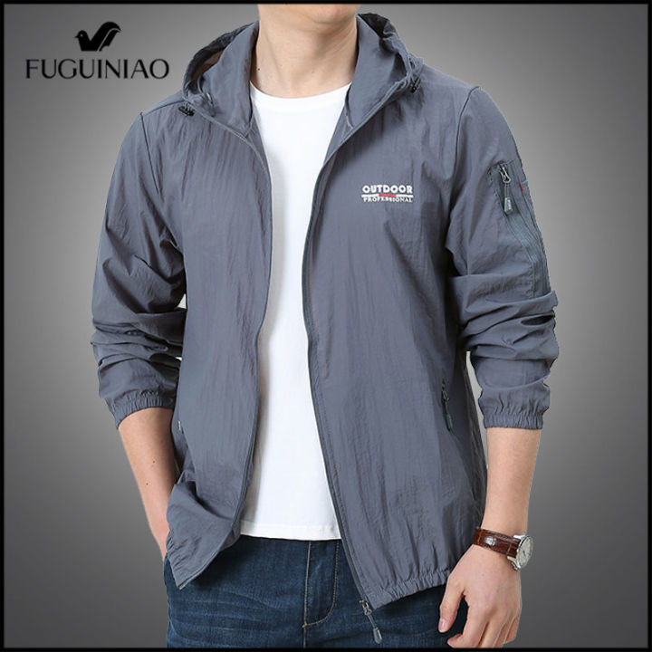 fuguiniao-ฤดูร้อนแจ็คเก็ตบางสนามเดินป่าภูเขาแจ็คเก็ต-windproof-คลุมด้วยผ้าแจ็คเก็ตแห้งเร็ว