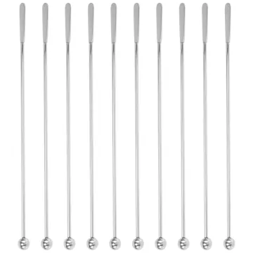 Swizzle Sticks Metal - Stainless Steel Mixing Cocktail Coffee