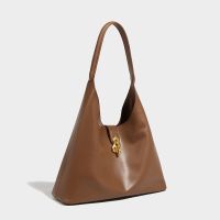 [COD] 2022 new all-match retro soft leather tote bag niche womens large-capacity shoulder underarm women