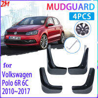 4 PCS Car MudFlaps for Volkswagen VW Polo 6R 6C 2010~2017 Mudguard Splash Guards Fender Auto Accessories