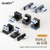 U-Shape 10Gbps USB ทำมุม90องศา3.0ประเภท C Usb-C 10Gbps M/f สายเคเบิลอะแดปเตอร์ตัวผู้กับตัวเมียคอนเนคเตอร์ต่อขยายชาร์จ3A