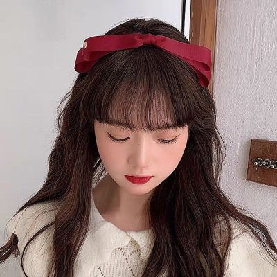 【CC】 Lystrfac Korean Bow Headband for Fashion Hairband Color Hair Hoop Female Accessories