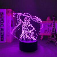 Led Light Genshin Impact Kamisato Ayato for Child Bedroom Decor Birthday Gift Home Decoration Genshin Impact 3d Lamp Game Room