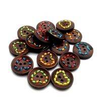 【YF】✵✚❒  20PCS/Lot 20mm Colorful Tie Rope 2 Hole Buttons Handmake Scrapbooking Crafts Clothing SC288